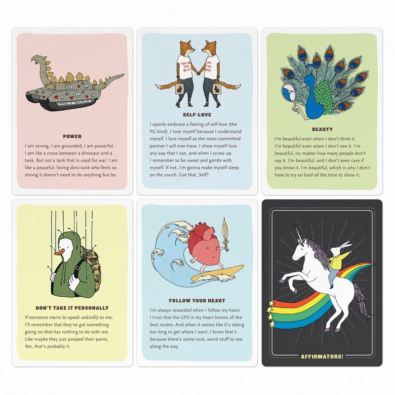 Knock Knock Affirmators! Original: 50 Affirmation Cards Deck For You Help Yourself without The Self-Helpy-Ness (50 Cards) - Image 3